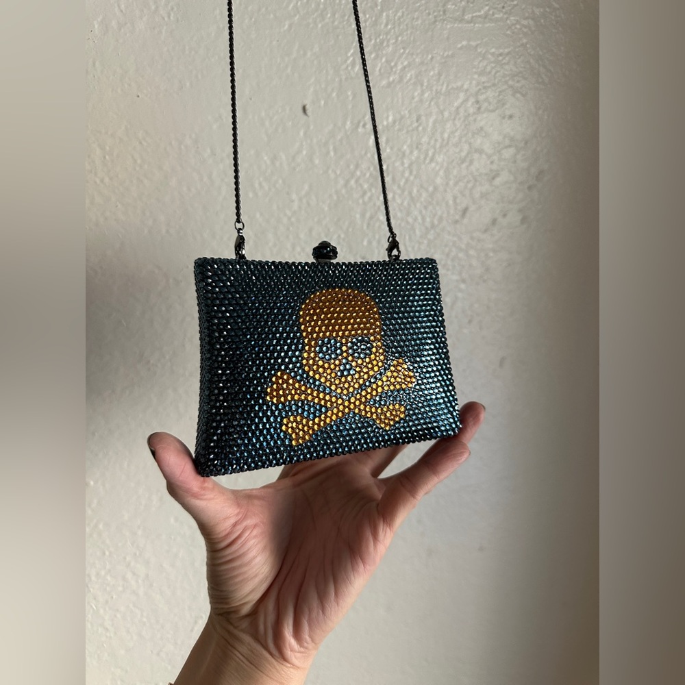 Super cute skull gem filled clutch/evening bag - Picture 10 of 14